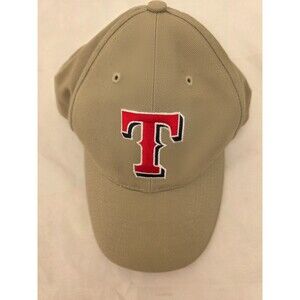 Texas Rangers Adjustable Baseball Cap Tan The Ballpark In Arlington 47 Strap Hat